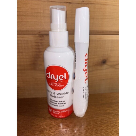 Dryel Other - Dryel  At-Home Dry Cleaner Odor & Wrinkle Releaser & On The Go Stain Remover Pen